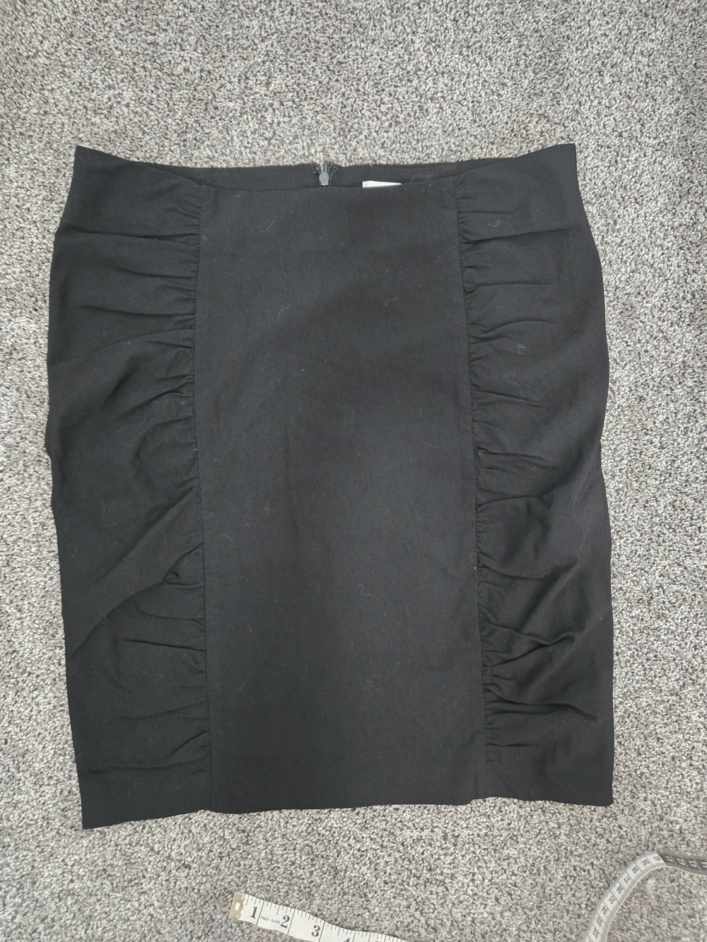 Ricki's Black Ruched-Panel Pencil Skirt